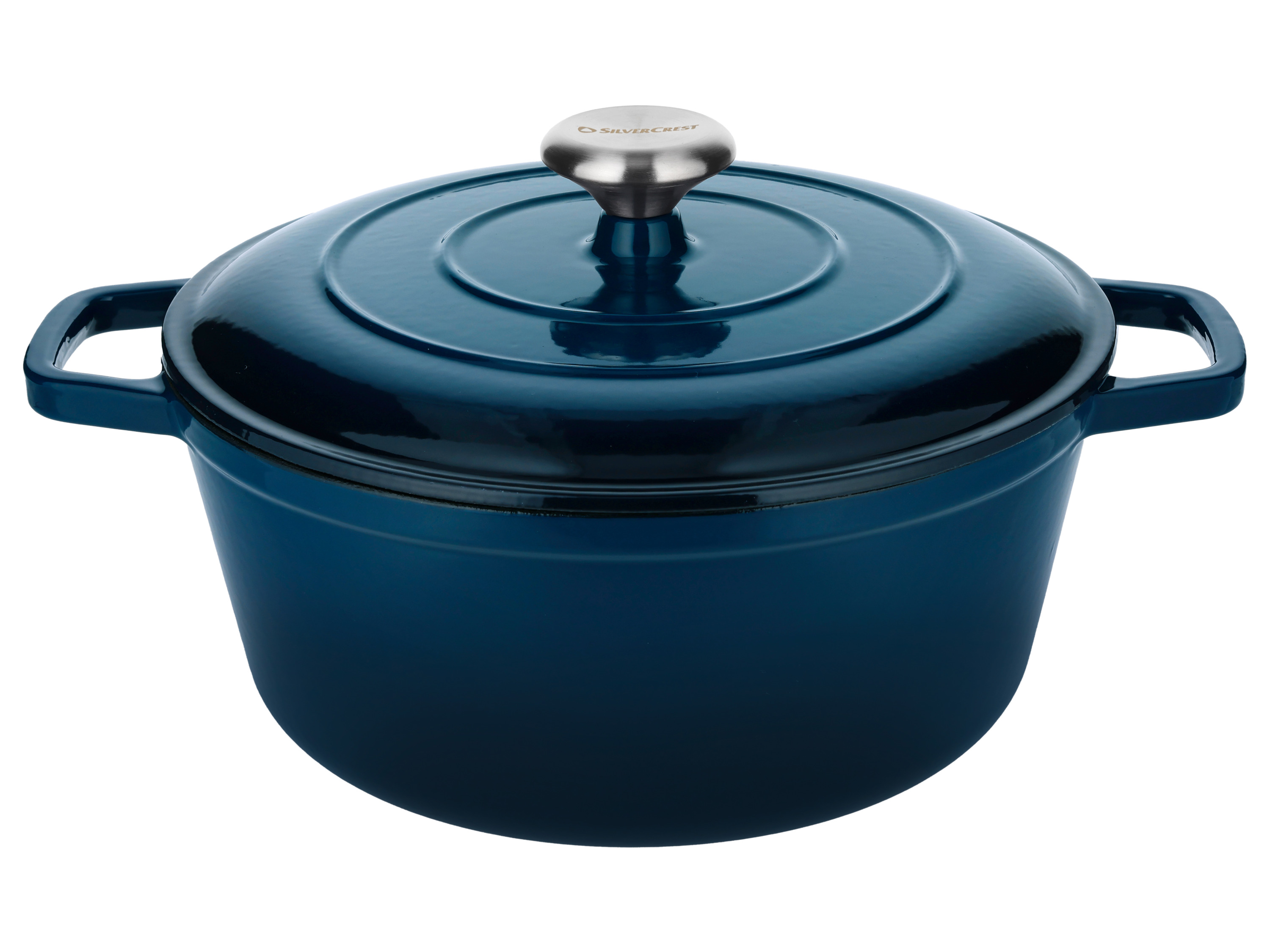 SILVERCREST Premium gietijzeren pan (Blauw)