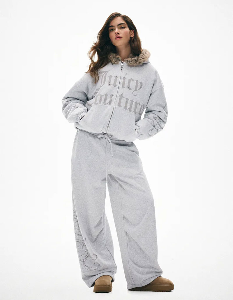 Grijze wijde sweatbroek
