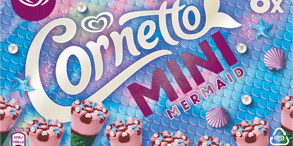Het meest kleurrijke ijsje ooit is te koop: Cornetto Mermaid