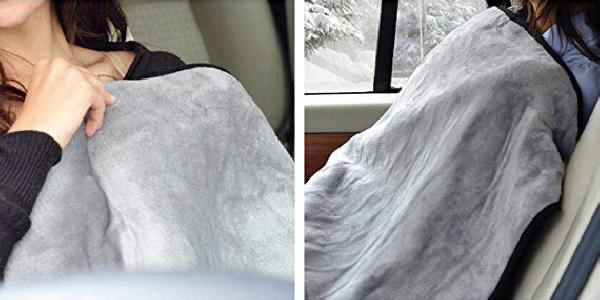 Voor alle koukleumen onder ons: Deze elektrische deken voor in de auto wil je hebben