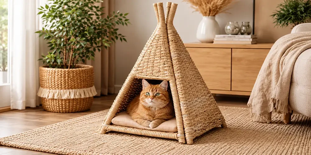Deze schattige kattenmand tipi van Action is nu al bijna uitverkocht