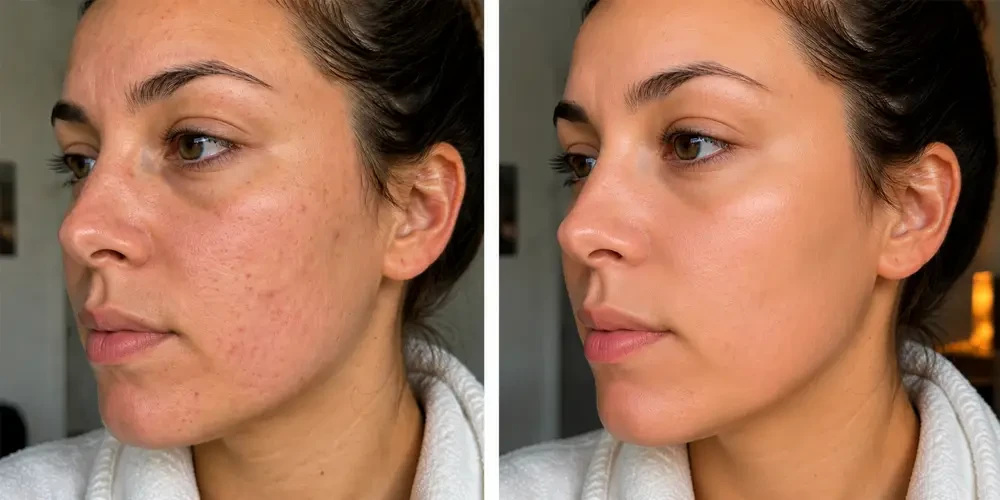 Wat gebeurt er als je na 17 jaar stopt met het dragen van make-up?